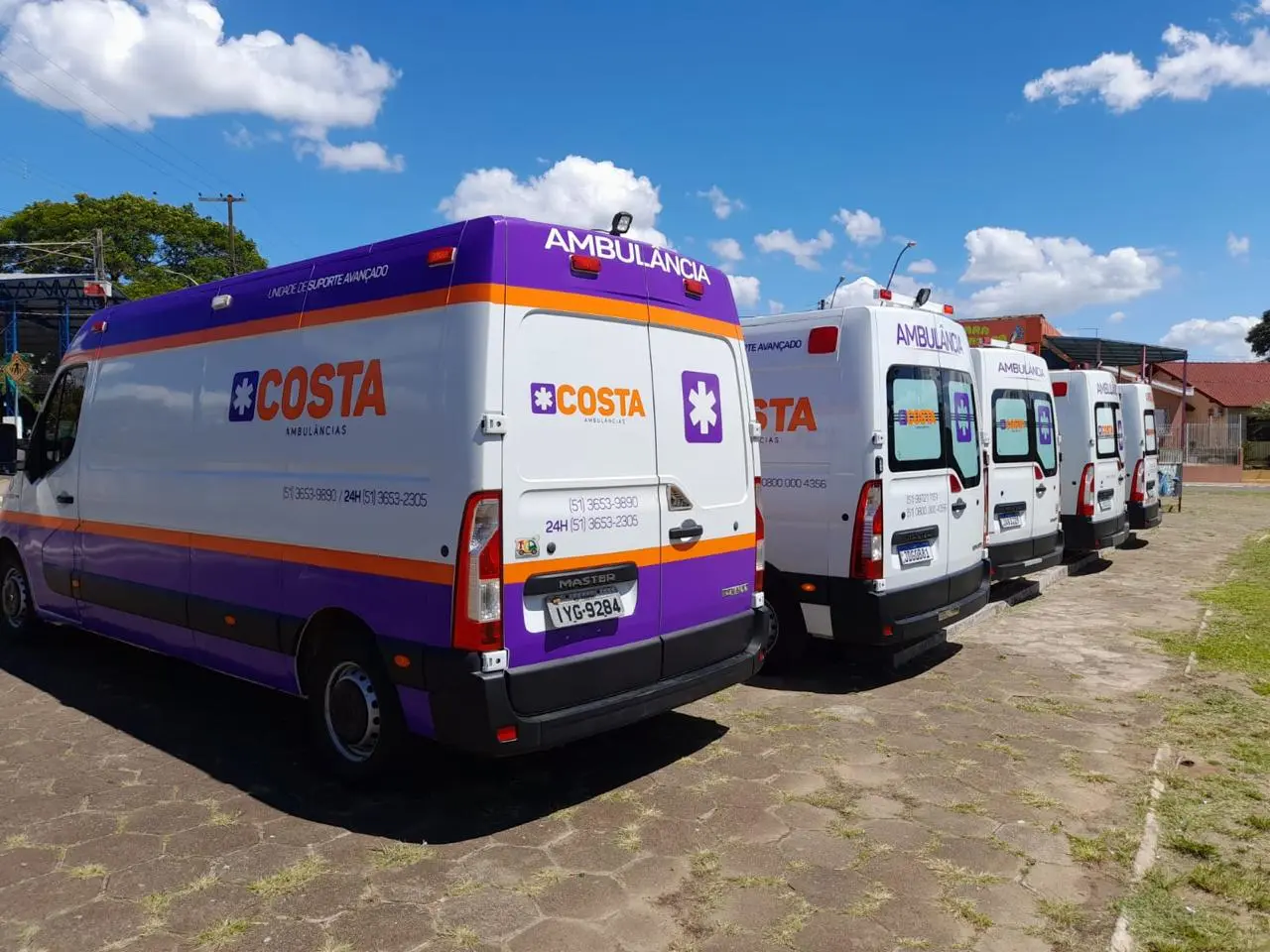 Equipe da Costa Ambulâncias em Taquari/RS
